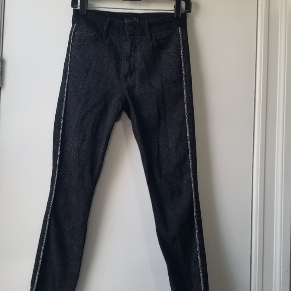 Mother High Rise Looker Diamond in The Rough Jeans - Picture 2 of 12